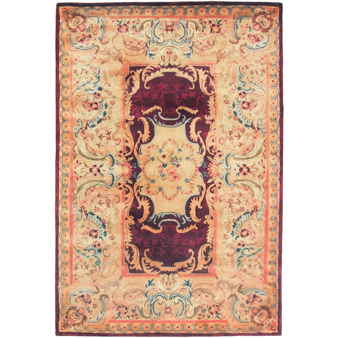 SAFAVIEH EM422A Empire Burgundy / Gold Image 6