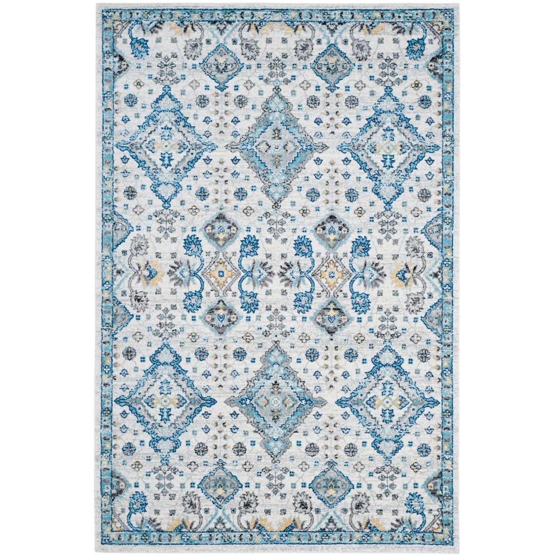 SAFAVIEH Evoke Collection EVK224C Ivory / Light Blue Rug Image 1