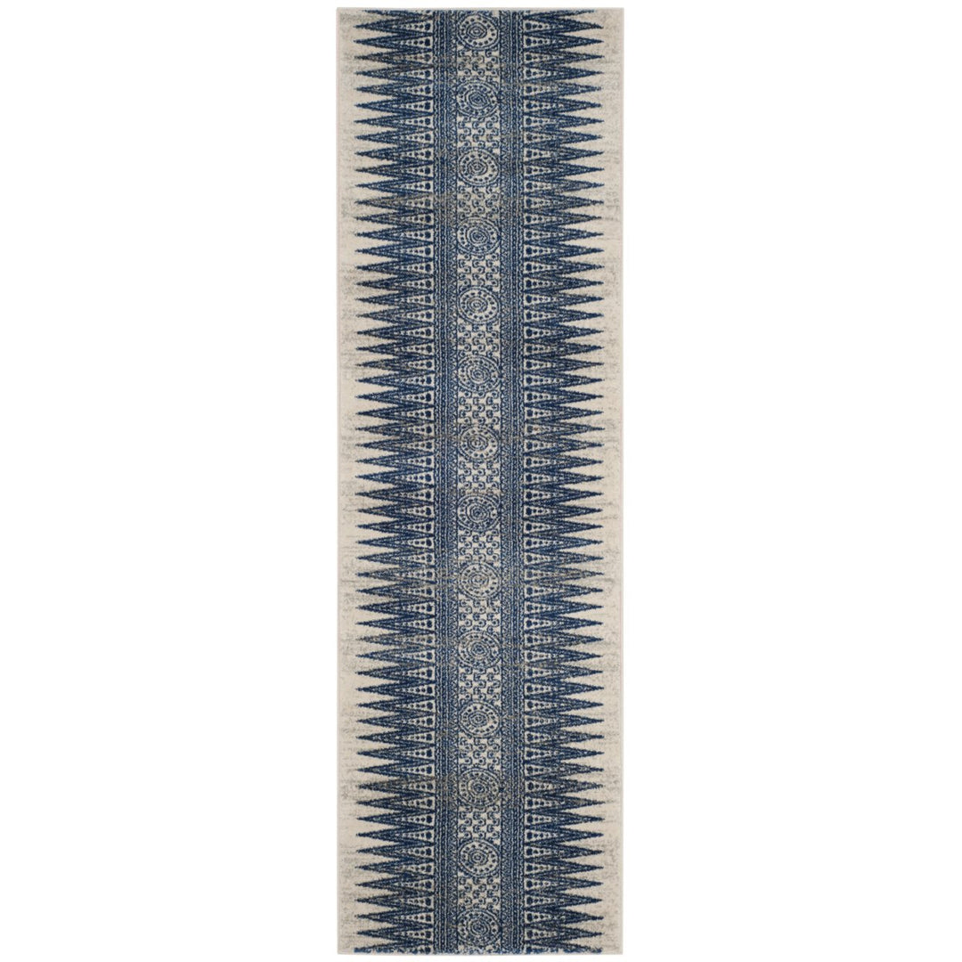 SAFAVIEH Evoke Collection EVK226C Ivory / Blue Rug Image 1