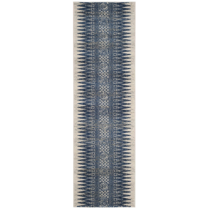 SAFAVIEH Evoke Collection EVK226C Ivory / Blue Rug Image 1