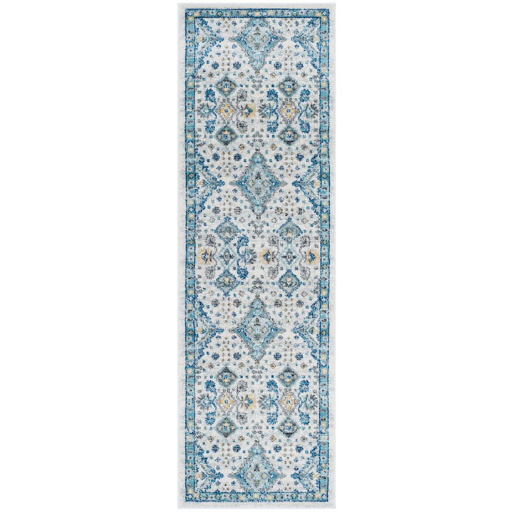 SAFAVIEH Evoke Collection EVK224C Ivory / Light Blue Rug Image 1