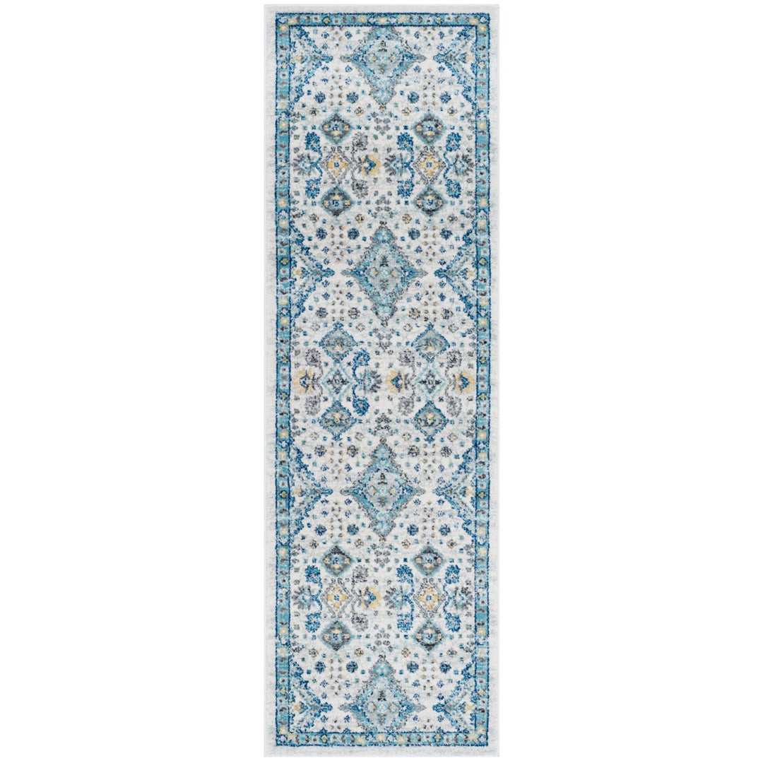 SAFAVIEH Evoke Collection EVK224C Ivory / Light Blue Rug Image 1