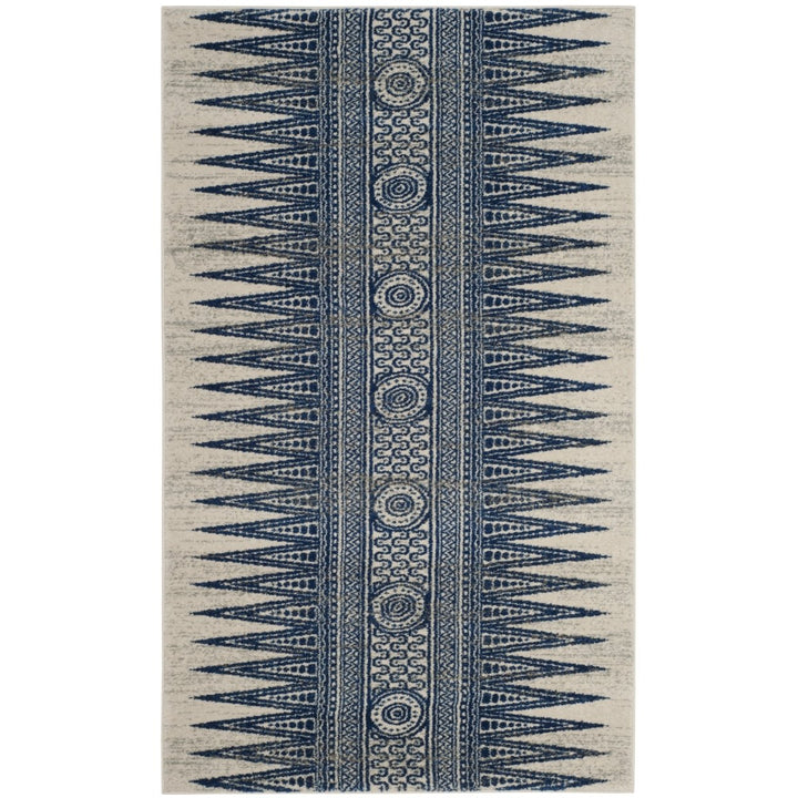 SAFAVIEH Evoke Collection EVK226C Ivory / Blue Rug Image 1