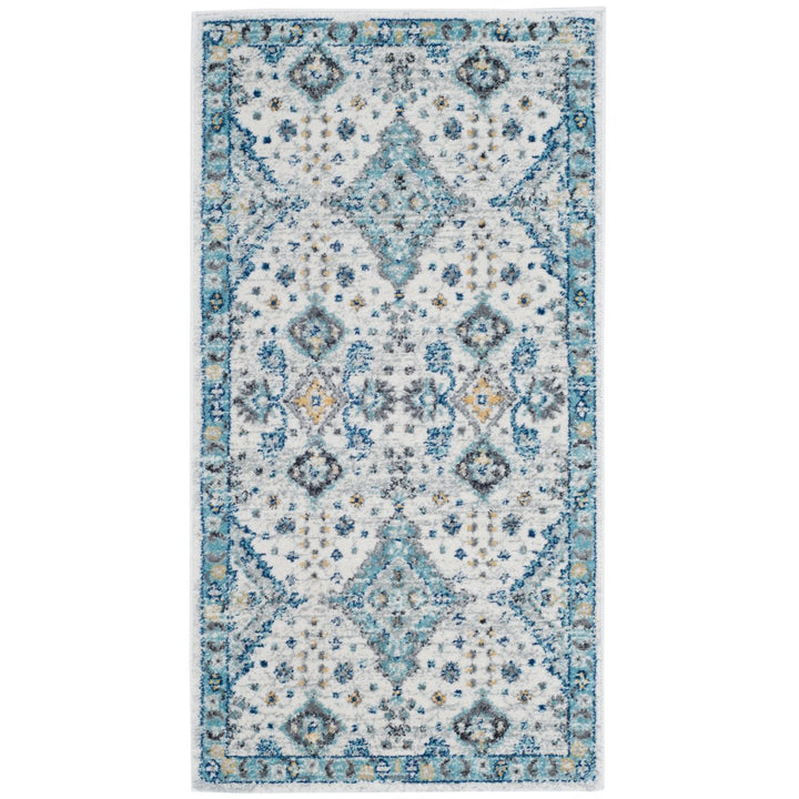 SAFAVIEH Evoke Collection EVK224C Ivory / Light Blue Rug Image 1