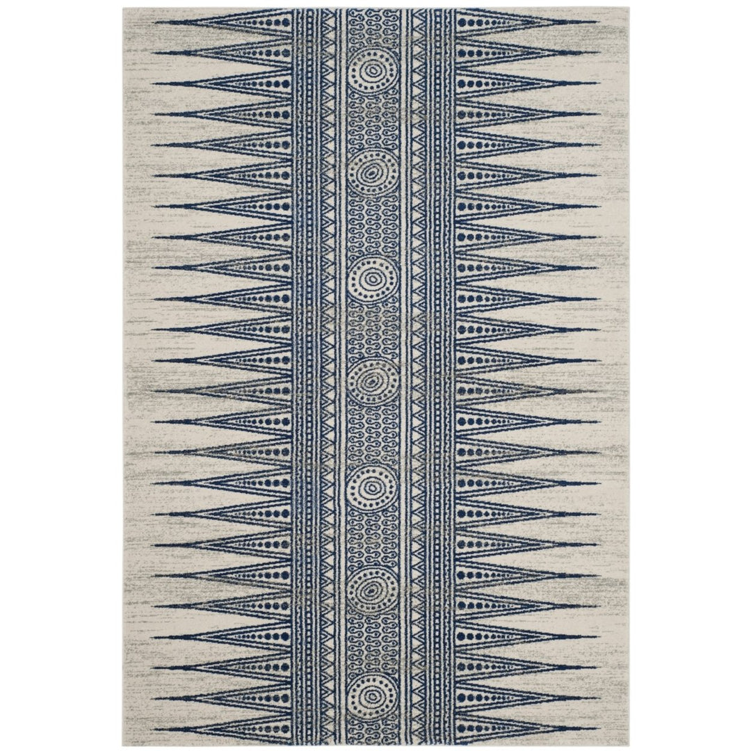 SAFAVIEH Evoke Collection EVK226C Ivory / Blue Rug Image 1