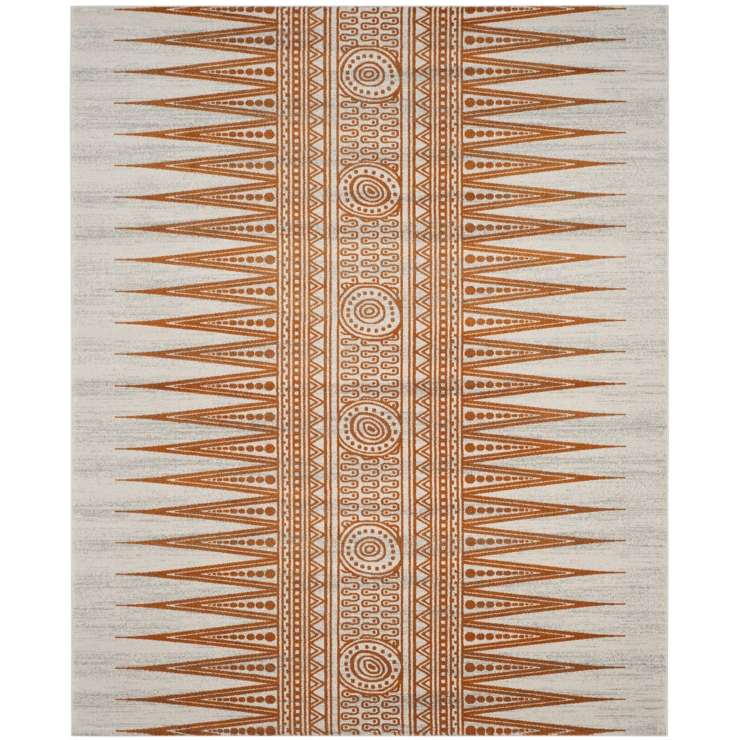 SAFAVIEH Evoke Collection EVK226S Ivory / Orange Rug Image 1