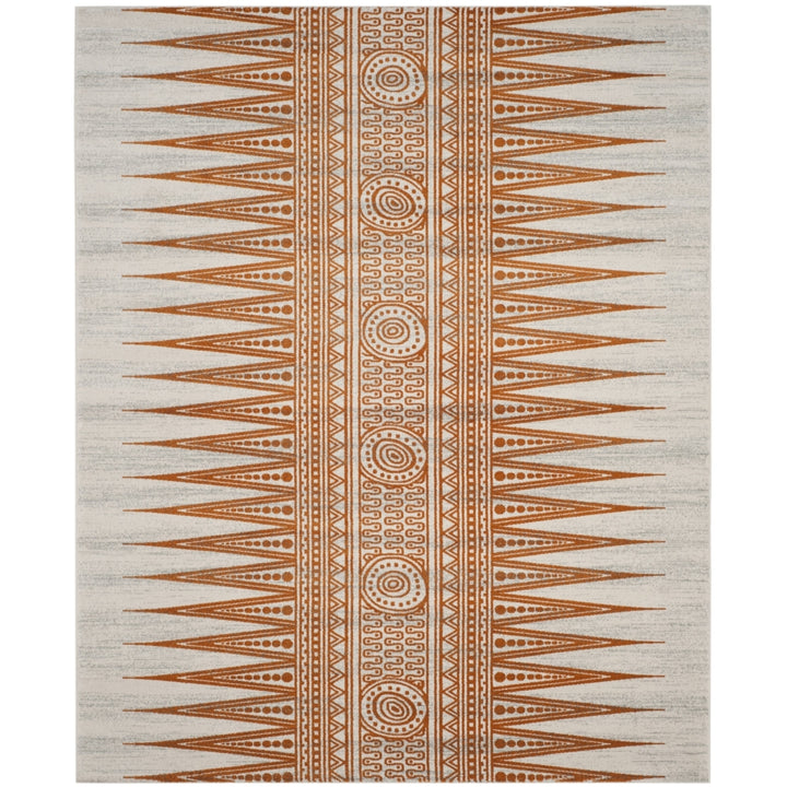 SAFAVIEH Evoke Collection EVK226S Ivory / Orange Rug Image 1