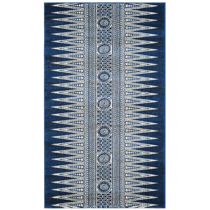 SAFAVIEH Evoke Collection EVK226A Royal / Ivory Rug Image 1