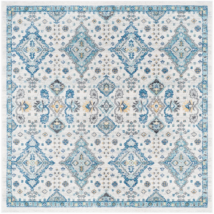 SAFAVIEH Evoke Collection EVK224C Ivory / Light Blue Rug Image 1