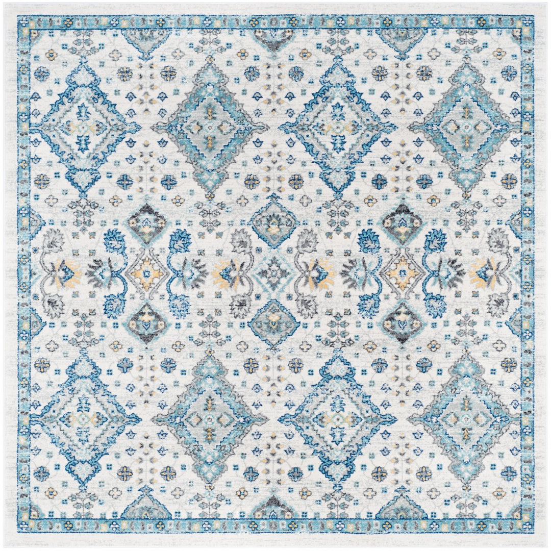 SAFAVIEH Evoke Collection EVK224C Ivory / Light Blue Rug Image 1