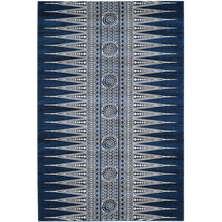 SAFAVIEH Evoke Collection EVK226A Royal / Ivory Rug Image 9