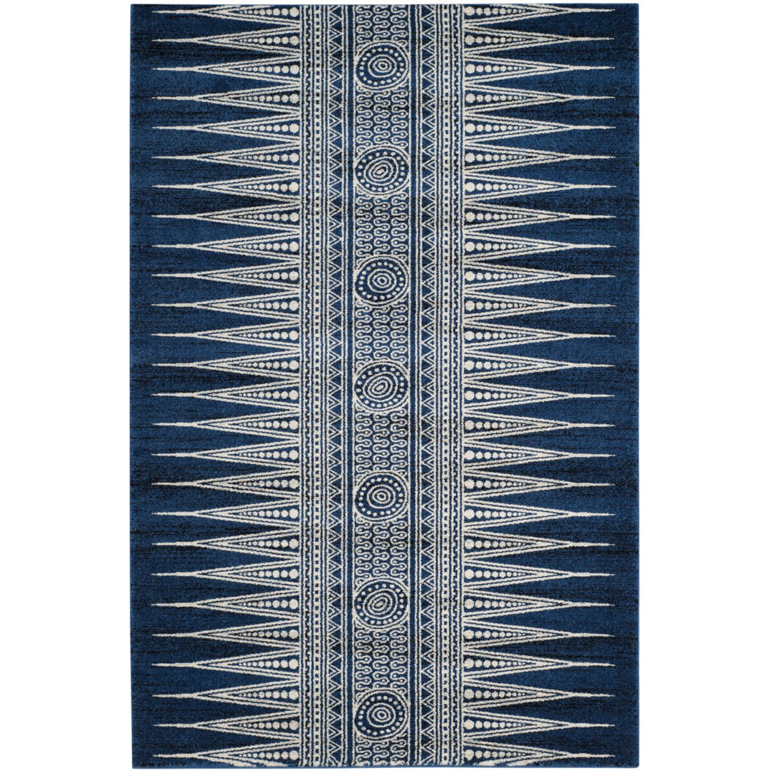 SAFAVIEH Evoke Collection EVK226A Royal / Ivory Rug Image 1