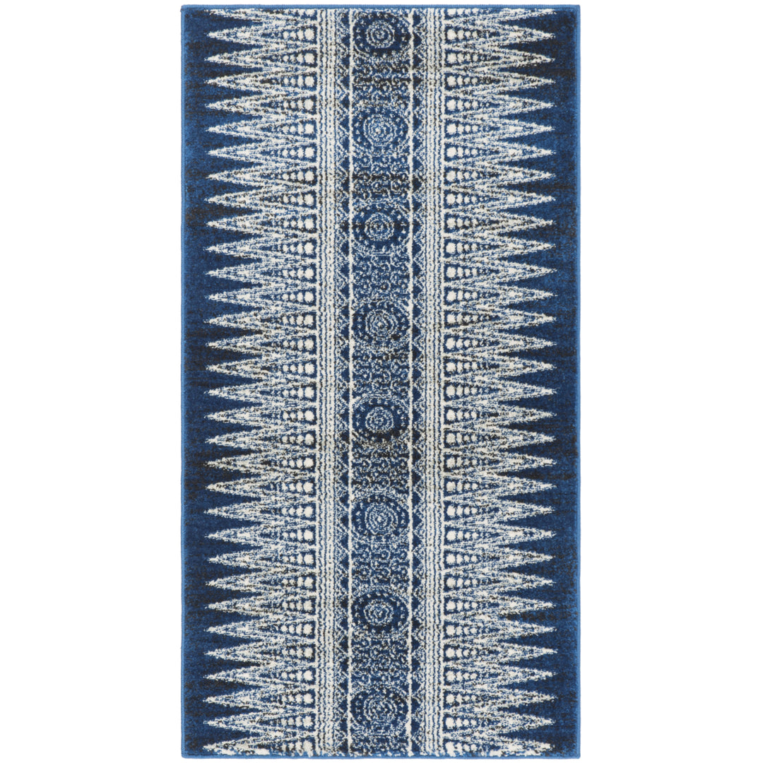 SAFAVIEH Evoke Collection EVK226A Royal / Ivory Rug Image 10