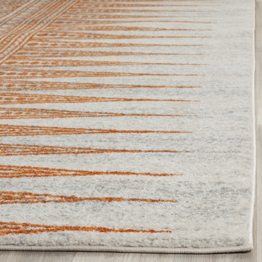 SAFAVIEH Evoke Collection EVK226S Ivory / Orange Rug Image 4