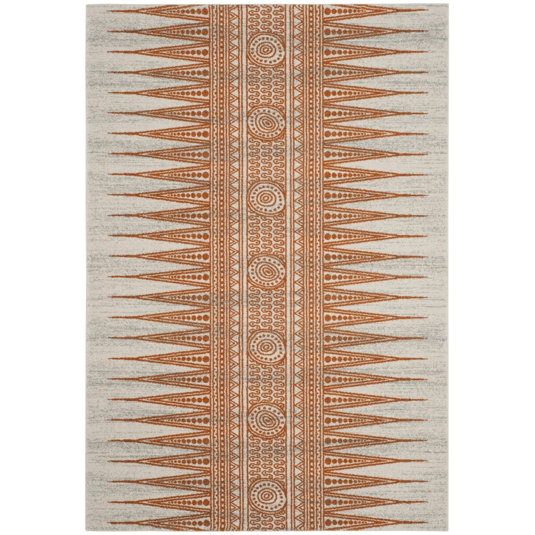 SAFAVIEH Evoke Collection EVK226S Ivory / Orange Rug Image 5