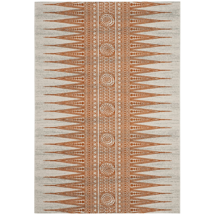 SAFAVIEH Evoke Collection EVK226S Ivory / Orange Rug Image 5