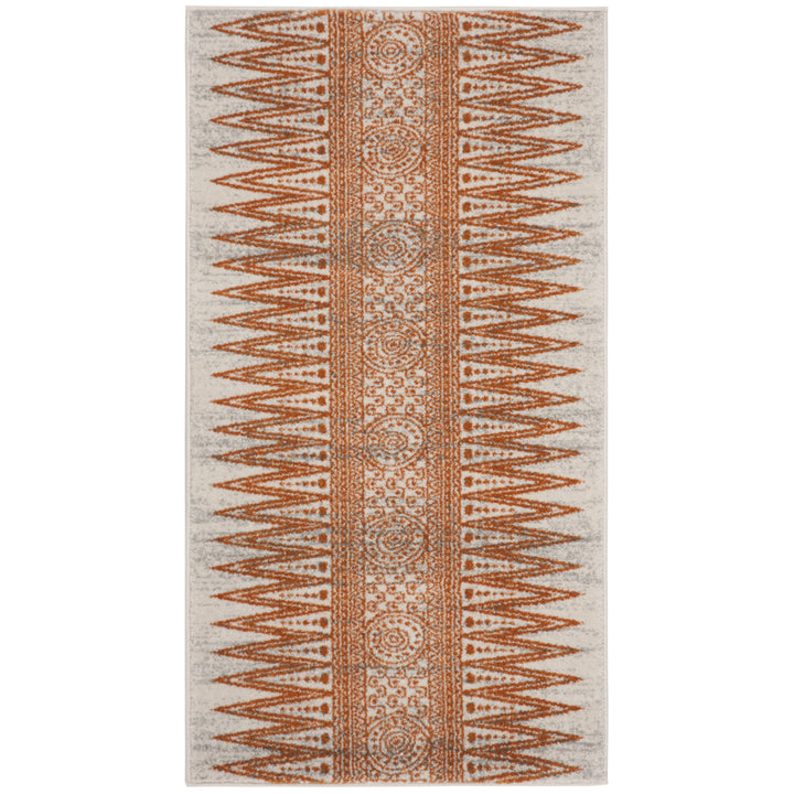 SAFAVIEH Evoke Collection EVK226S Ivory / Orange Rug Image 6