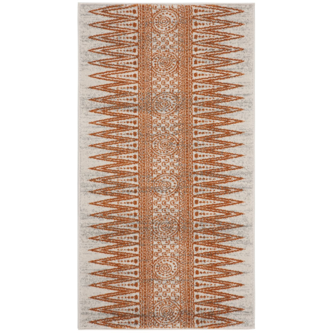 SAFAVIEH Evoke Collection EVK226S Ivory / Orange Rug Image 1