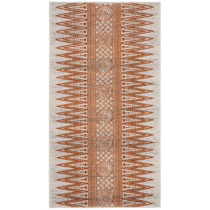 SAFAVIEH Evoke Collection EVK226S Ivory / Orange Rug Image 1