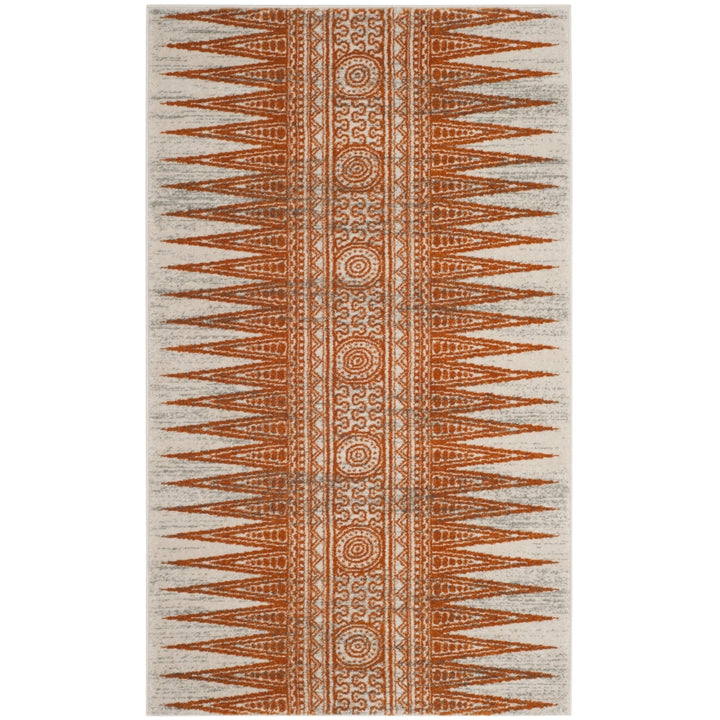 SAFAVIEH Evoke Collection EVK226S Ivory / Orange Rug Image 7