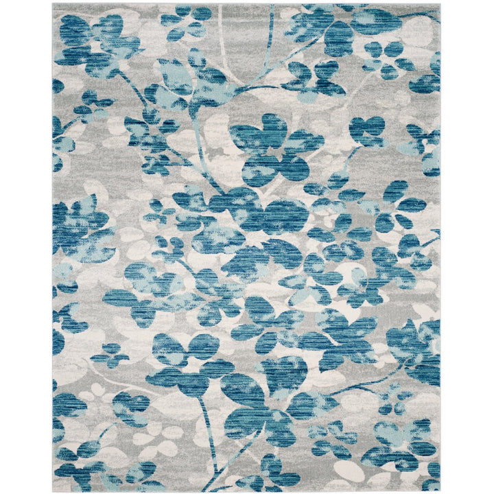 SAFAVIEH Evoke Collection EVK236J Grey / Light Blue Rug Image 1