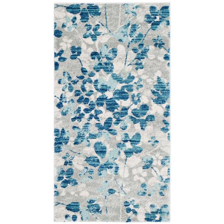 SAFAVIEH Evoke Collection EVK236J Grey / Light Blue Rug Image 2