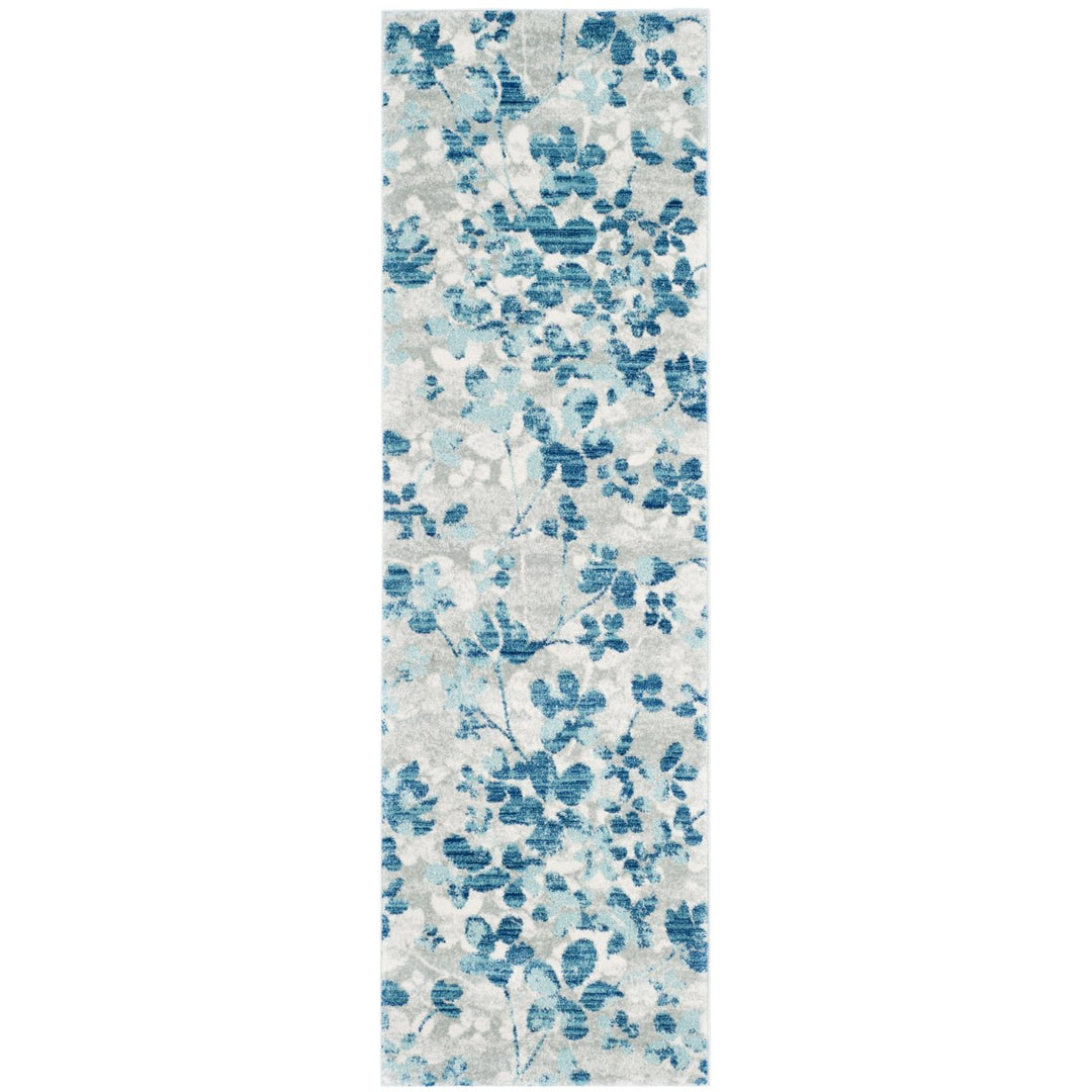 SAFAVIEH Evoke Collection EVK236J Grey / Light Blue Rug Image 1