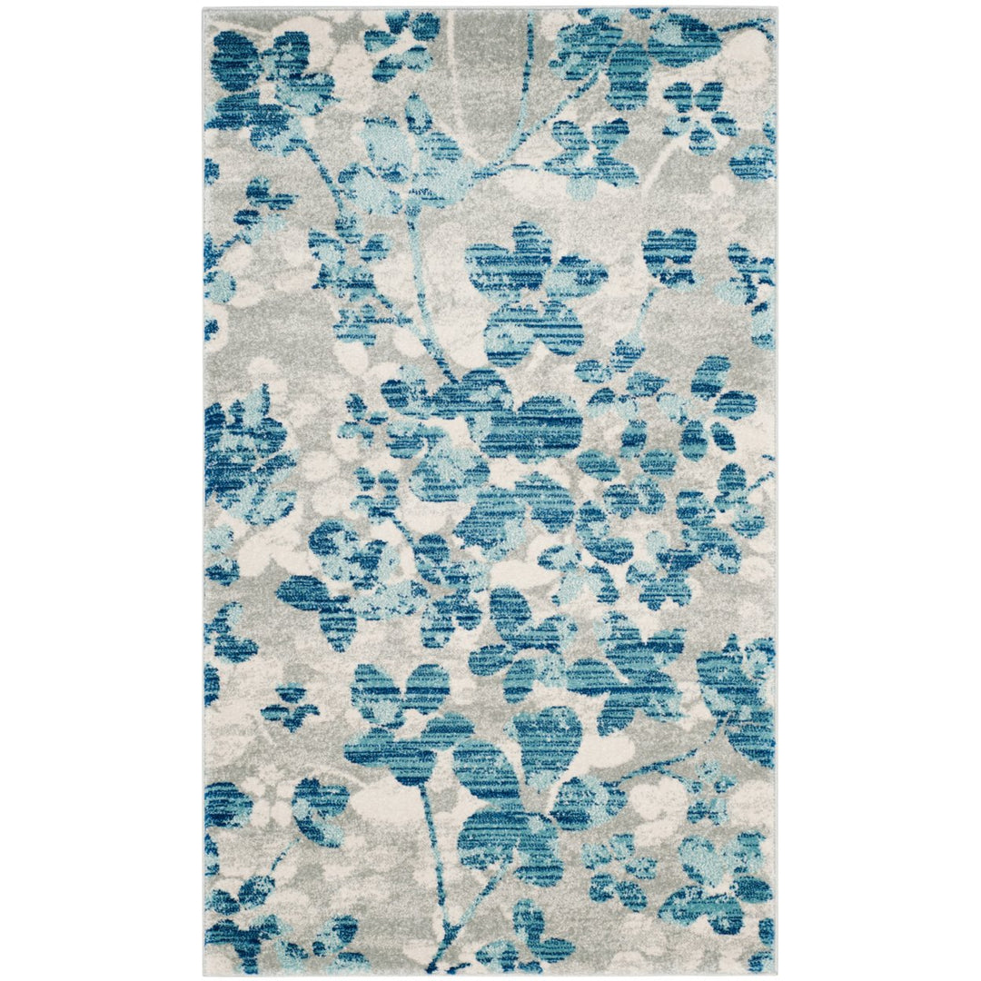 SAFAVIEH Evoke Collection EVK236J Grey / Light Blue Rug Image 4