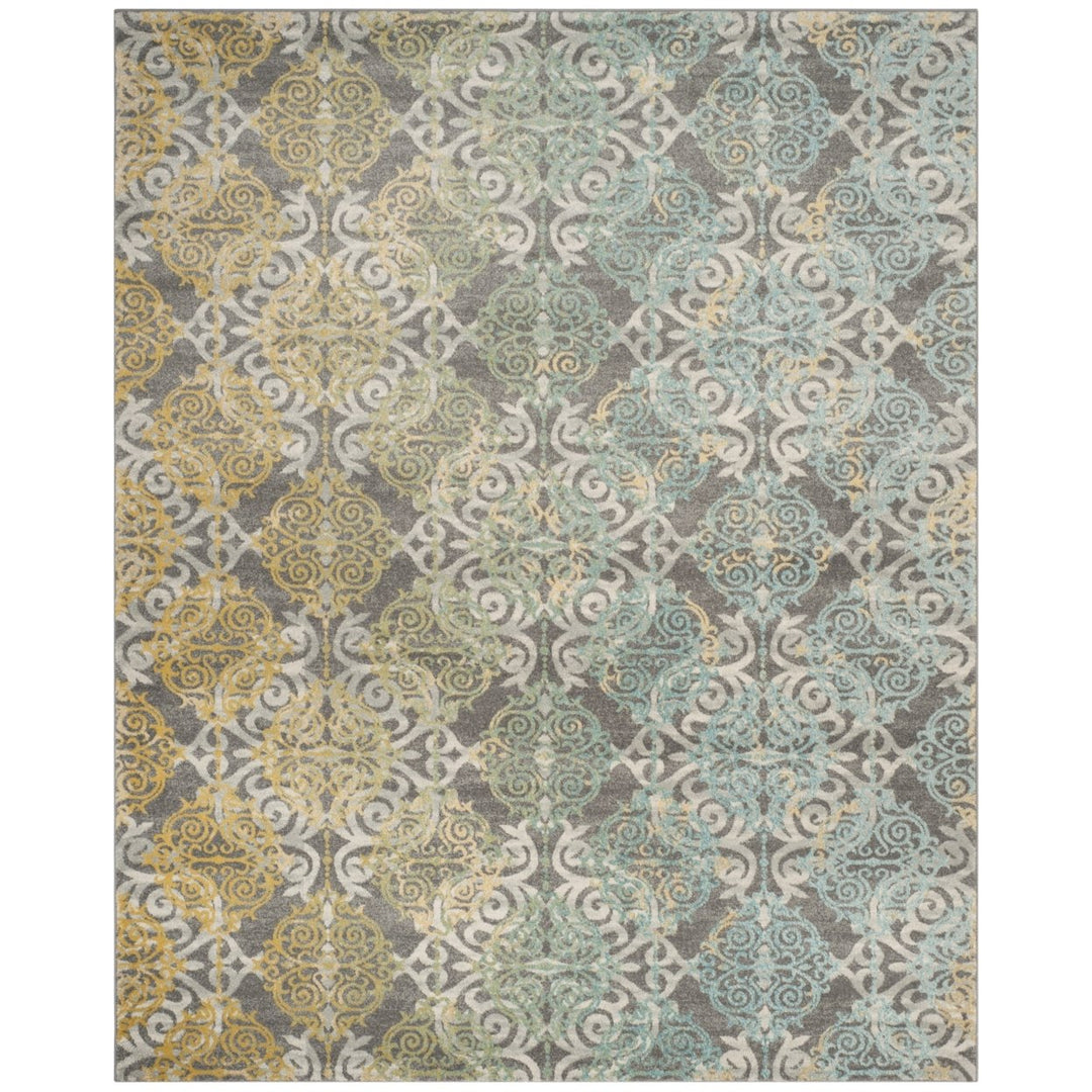 SAFAVIEH Evoke Collection EVK230D Grey / Ivory Rug Image 1