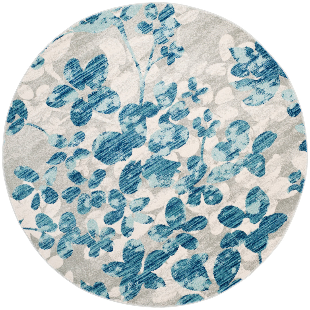 SAFAVIEH Evoke Collection EVK236J Grey / Light Blue Rug Image 6