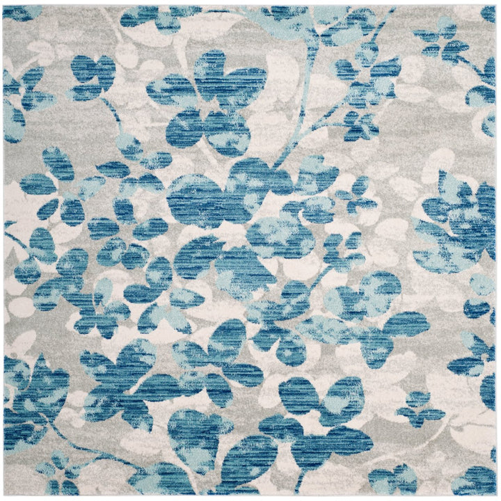 SAFAVIEH Evoke Collection EVK236J Grey / Light Blue Rug Image 7