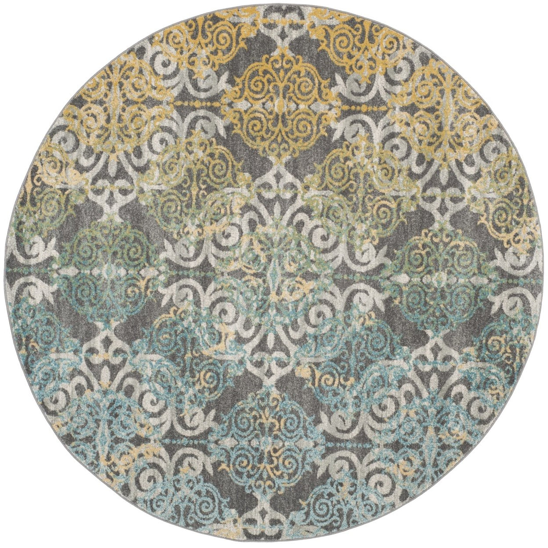 SAFAVIEH Evoke Collection EVK230D Grey / Ivory Rug Image 1