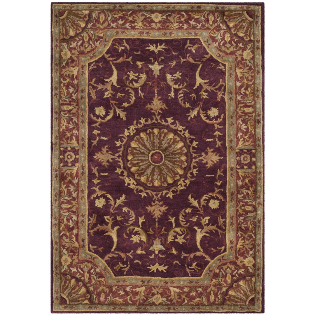 SAFAVIEH Empire EM459B Handmade Burgundy Rug Image 1