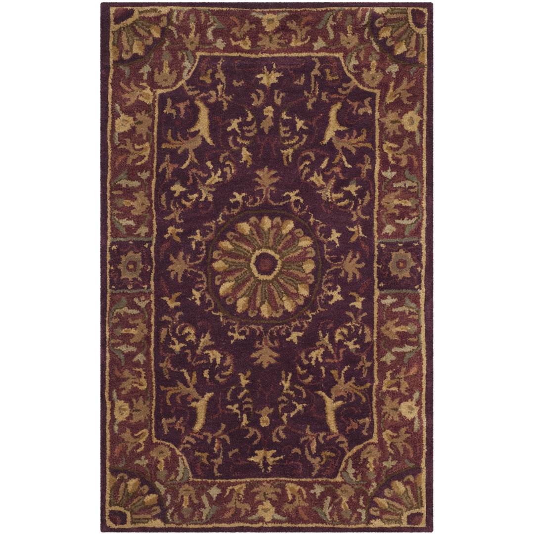 SAFAVIEH Empire EM459B Handmade Burgundy Rug Image 4