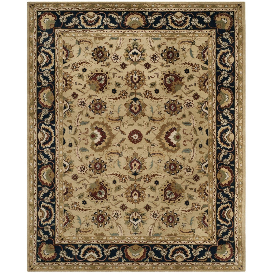 SAFAVIEH English Manor EMS739A Handmade Sage / Navy Rug Image 1