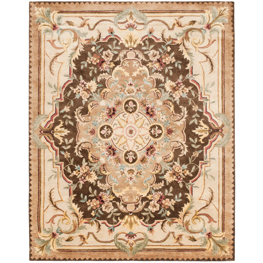 SAFAVIEH Empire EM823B Handmade Brown / Beige Rug Image 1