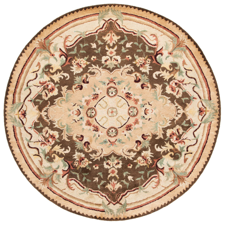 SAFAVIEH Empire EM823B Handmade Brown / Beige Rug Image 4