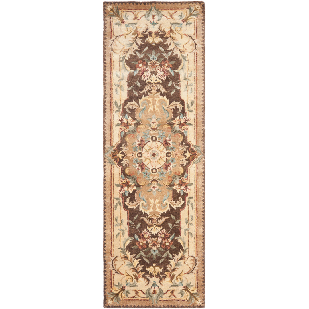 SAFAVIEH Empire EM823B Handmade Brown / Beige Rug Image 5