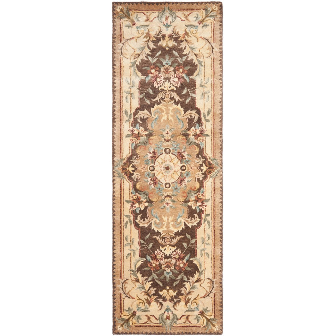 SAFAVIEH Empire EM823B Handmade Brown / Beige Rug Image 1