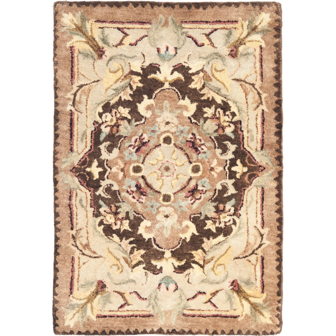 SAFAVIEH Empire EM823B Handmade Brown / Beige Rug Image 9