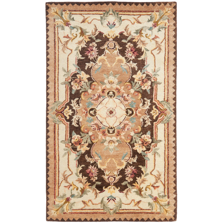 SAFAVIEH Empire EM823B Handmade Brown / Beige Rug Image 10