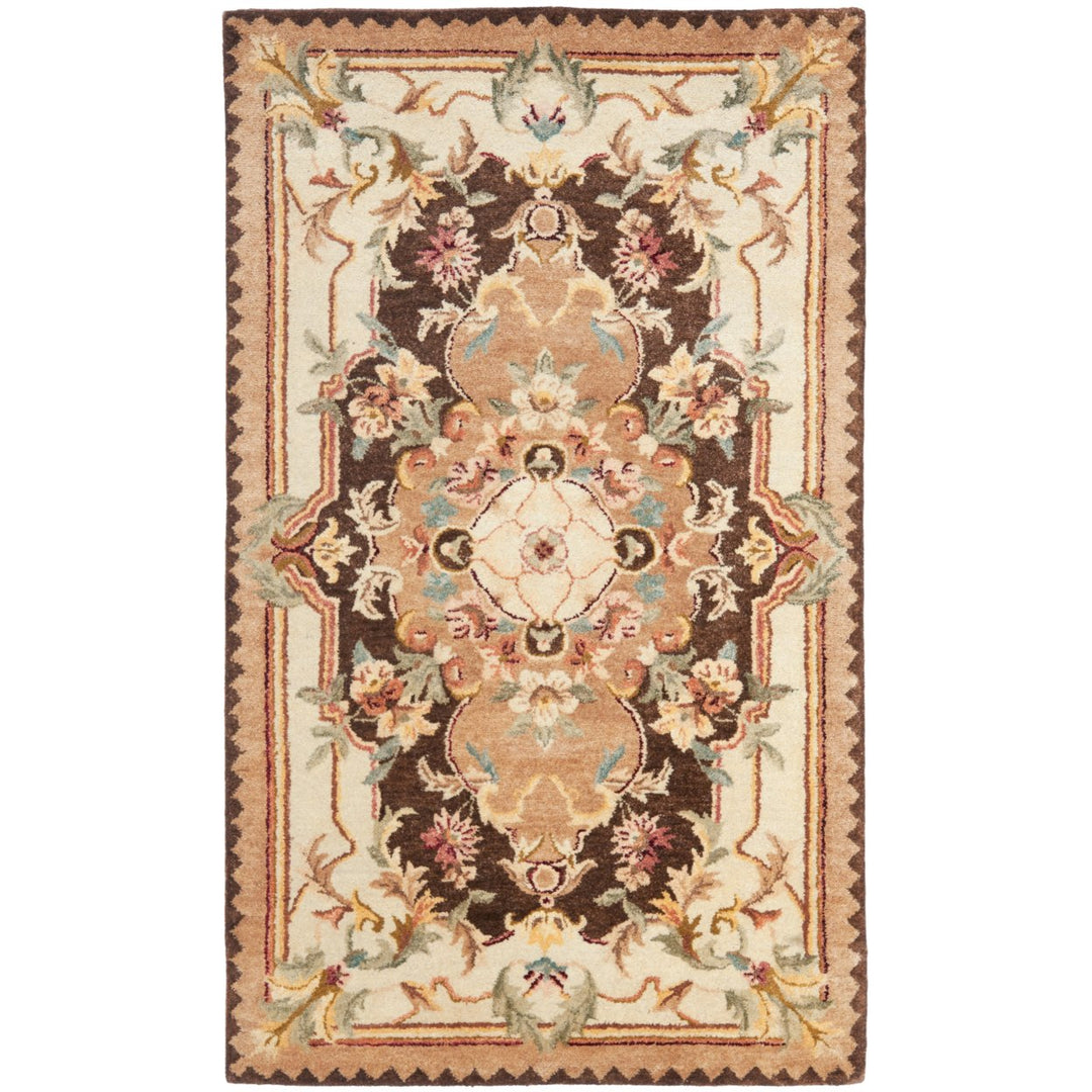 SAFAVIEH Empire EM823B Handmade Brown / Beige Rug Image 1