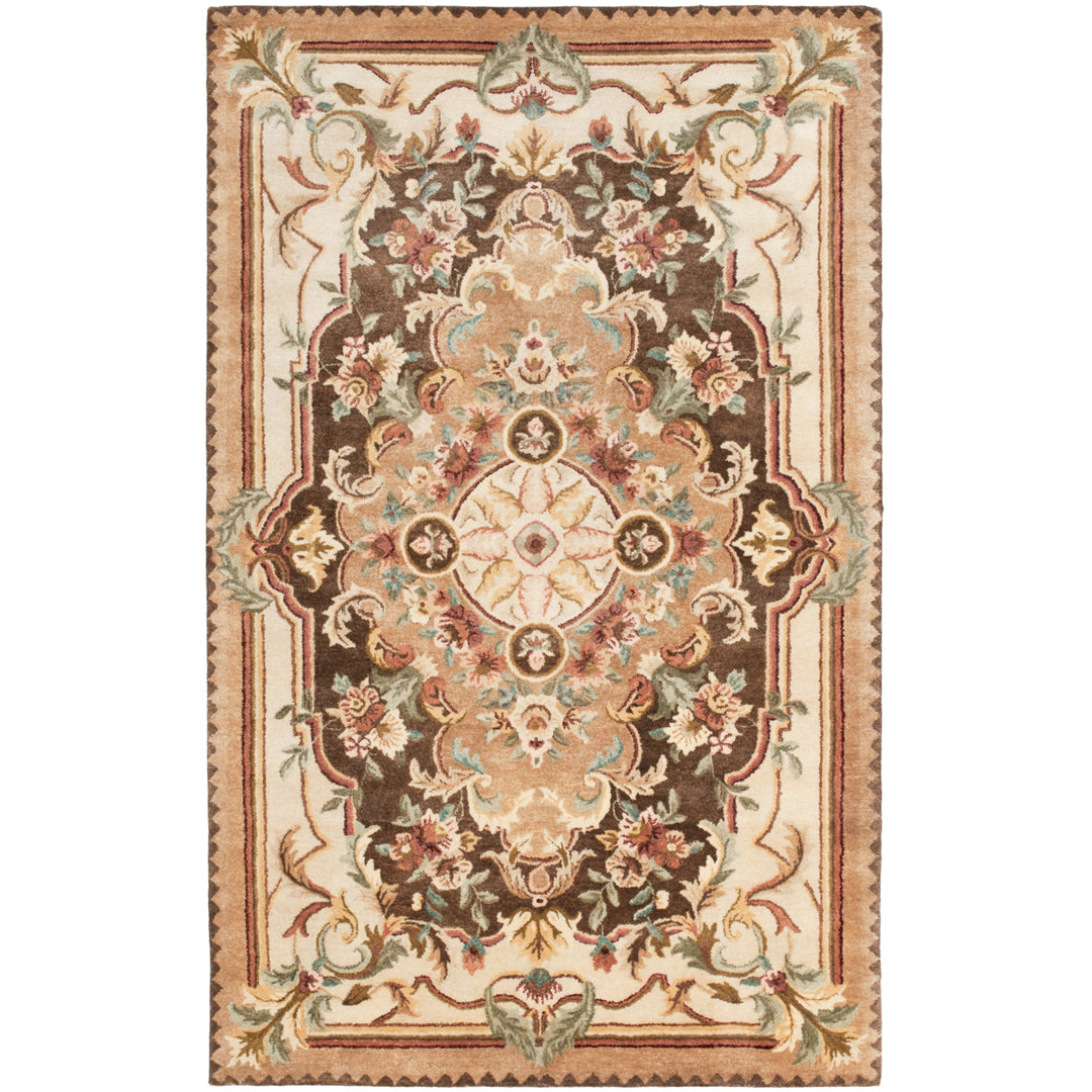 SAFAVIEH Empire EM823B Handmade Brown / Beige Rug Image 11