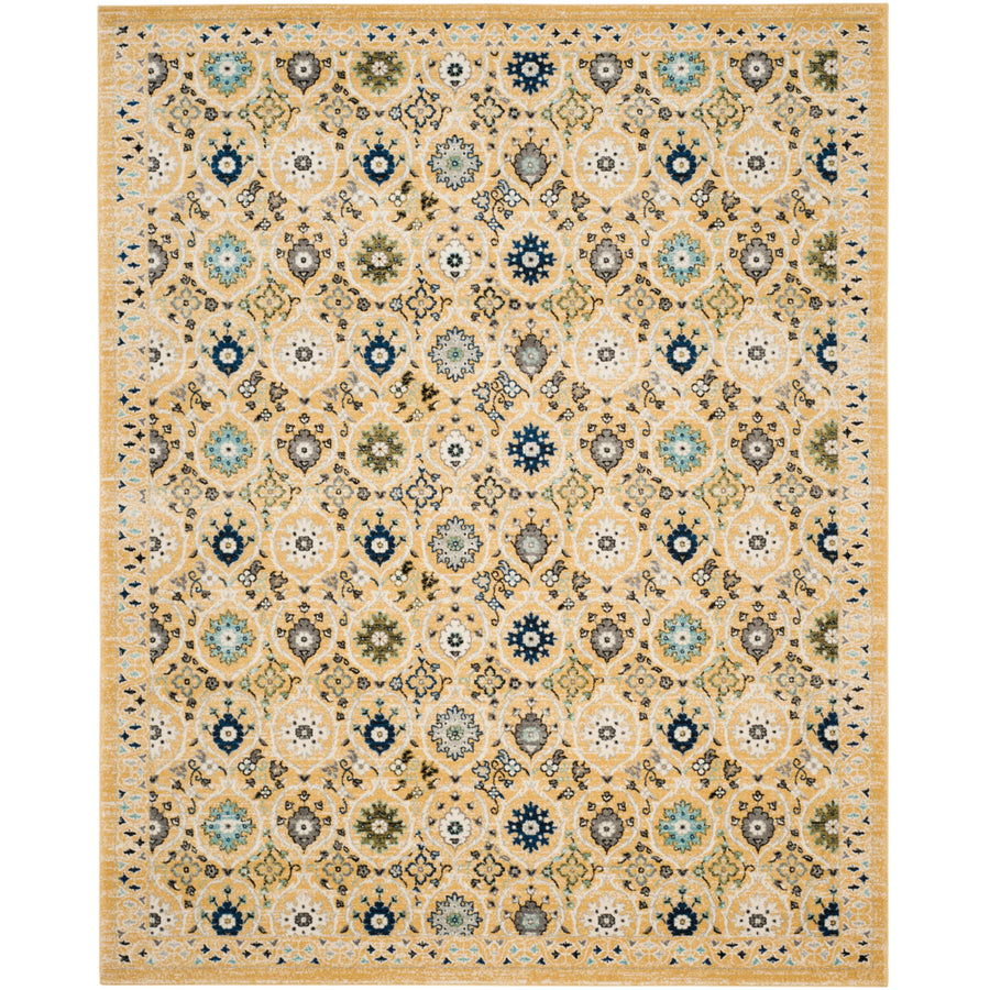 SAFAVIEH Evoke Collection EVK210B Gold / Ivory Rug Image 1