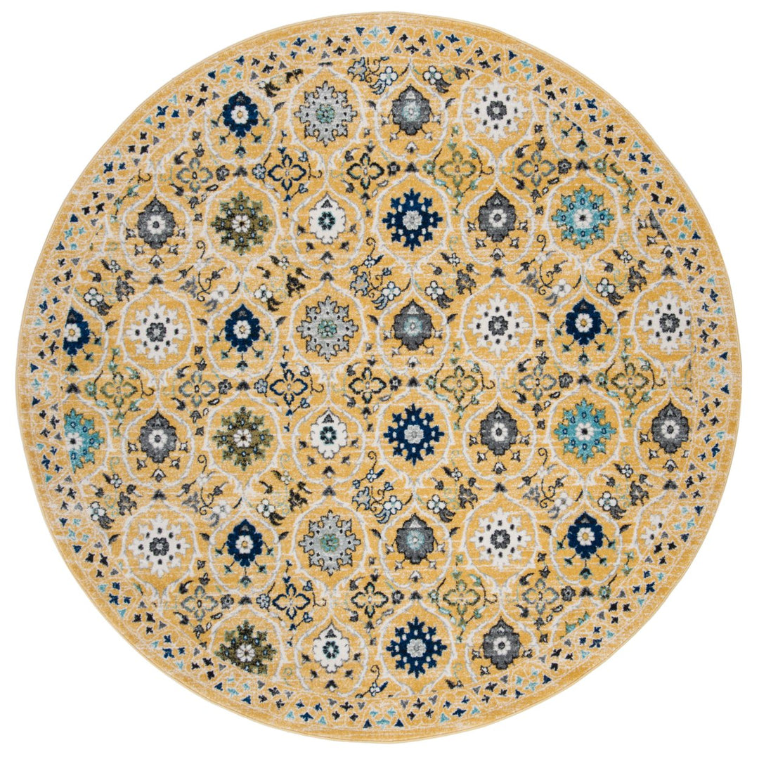 SAFAVIEH Evoke Collection EVK210B Gold / Ivory Rug Image 4