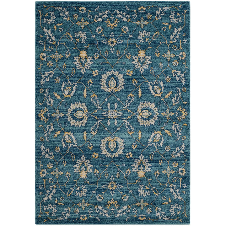 SAFAVIEH Evoke Collection EVK218E Light Blue / Gold Rug Image 2