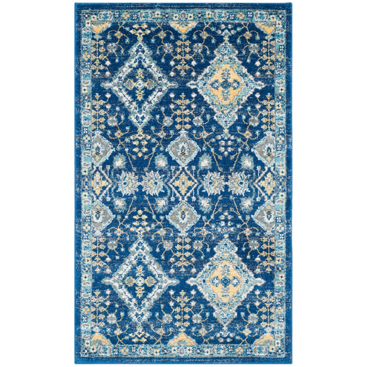 SAFAVIEH Evoke Collection EVK224A Royal / Ivory Rug Image 2