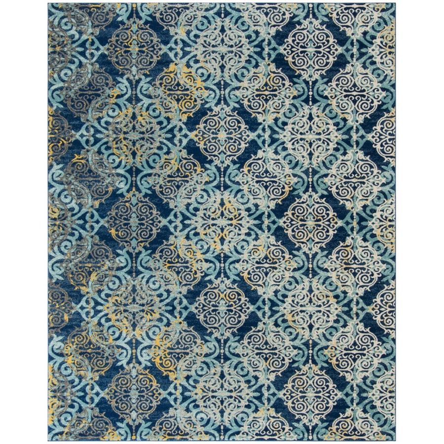 SAFAVIEH Evoke Collection EVK230A Royal / Light Blue Rug Image 1