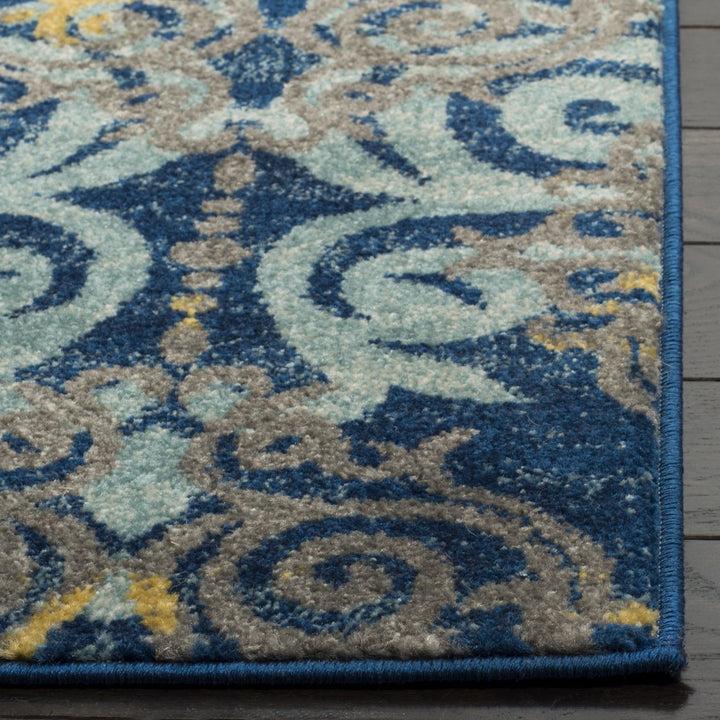 SAFAVIEH Evoke Collection EVK230A Royal / Light Blue Rug Image 4