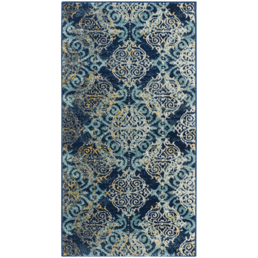 SAFAVIEH Evoke Collection EVK230A Royal / Light Blue Rug Image 5